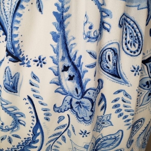 Show Me Your Mumu Blue and White Halter Dress Sz M - Picture 8 of 11